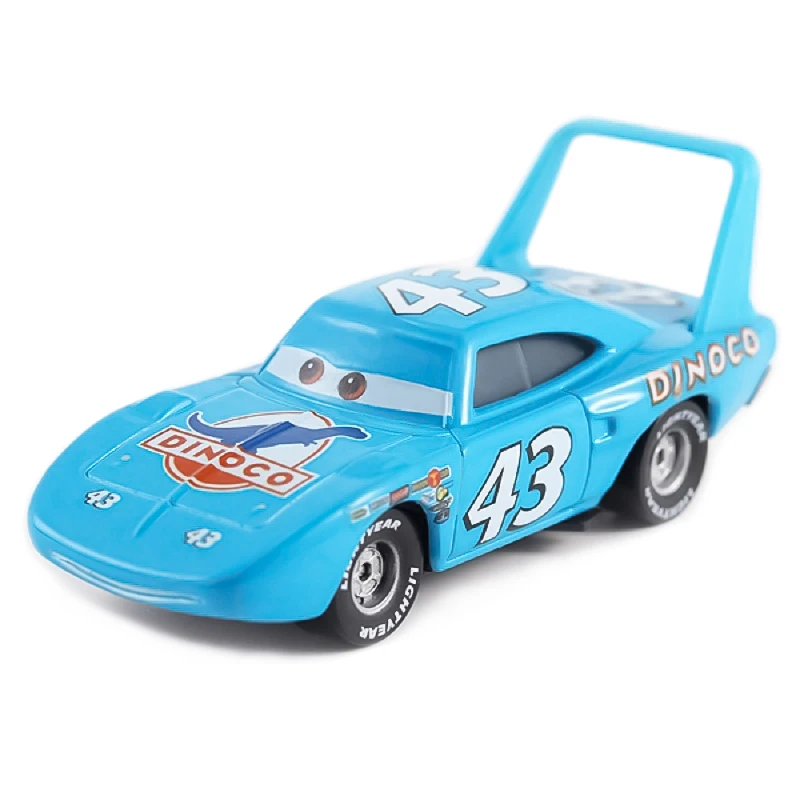 Disney Cars Storm Jackson Dinoco The King Racing Anime Lightning McQueen 1:55 Die Cast Metal Material Toy Model Children Gifts