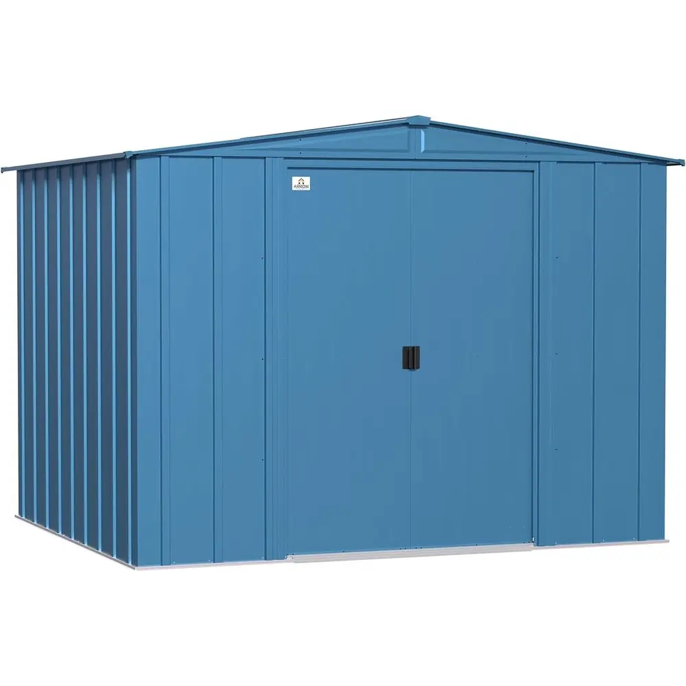 Blue Grey 8x7 Classic Steel Storage Shed