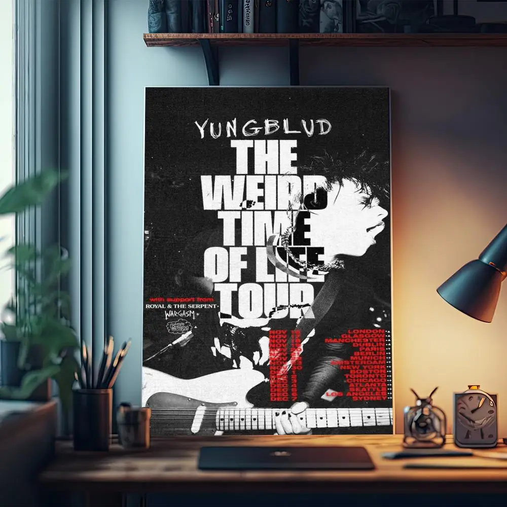 Yungblud New Custom Rock Music Singer Star Good Poster Kraft Paper Prints Home Room Cafe Bar Art Wall Decor Aesthetic Painting