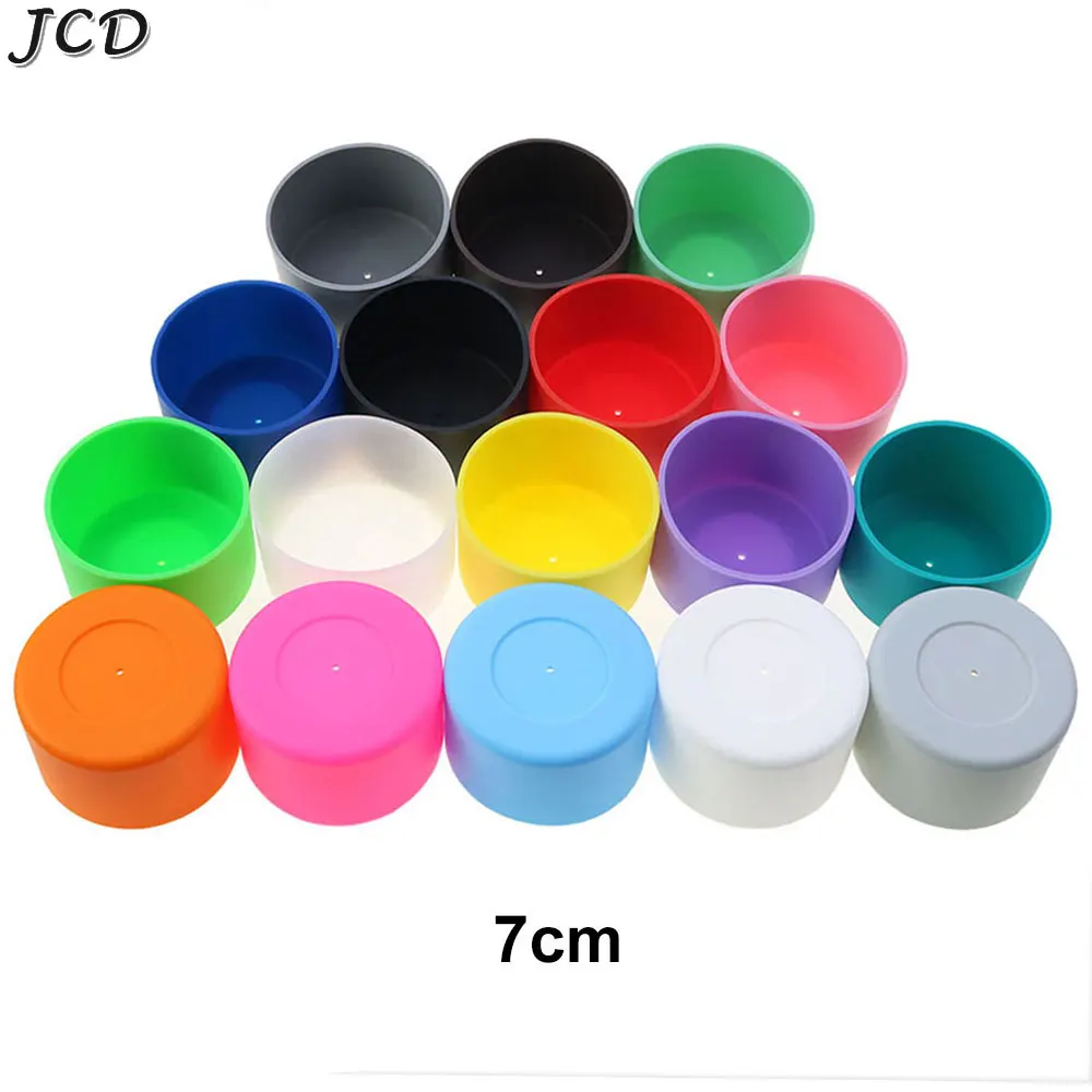 JCD 7cm Silicone Cup Case Rubber Bottom  Protective Cover Pad Universal Anti slip and anti scalding Bottle Sleeve