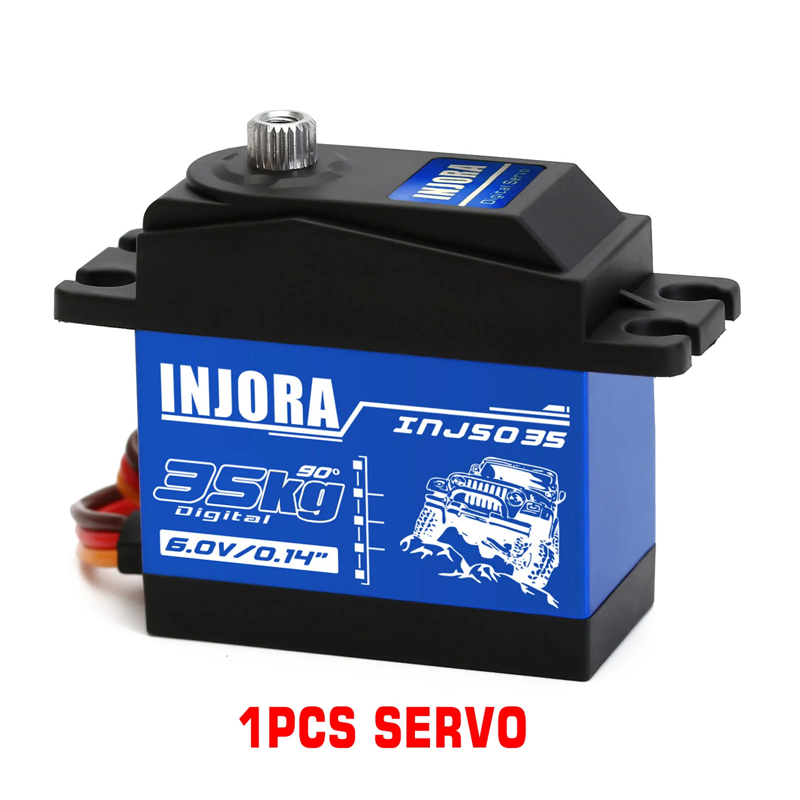 INJORA INJS025 INJS035 Digitalservo 25 kg 35 kg großes Drehmoment wasserdichte Servos für RC Car Crawler SCX10 Truck Robot Upgrade-Teile