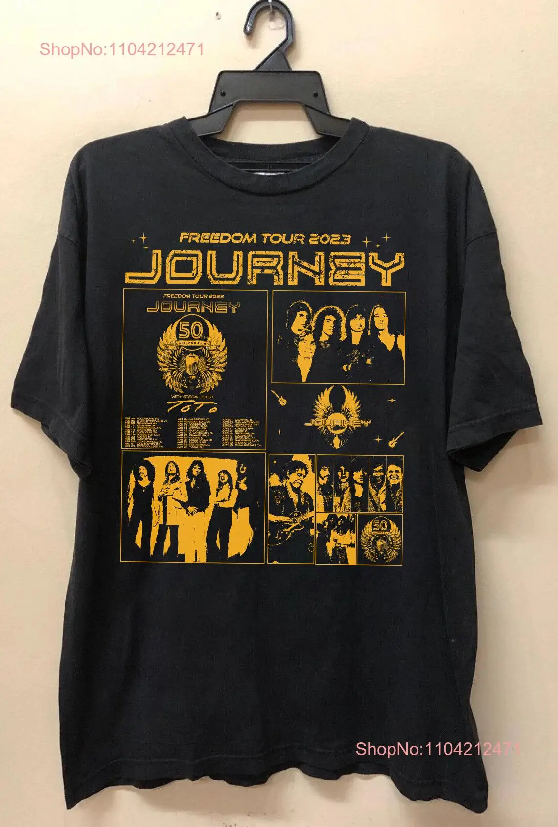 Free dom With Toto 2024 Jour ney Tour T Shirt ConcerT Fan Journey for men women comfort color long or short sleeves