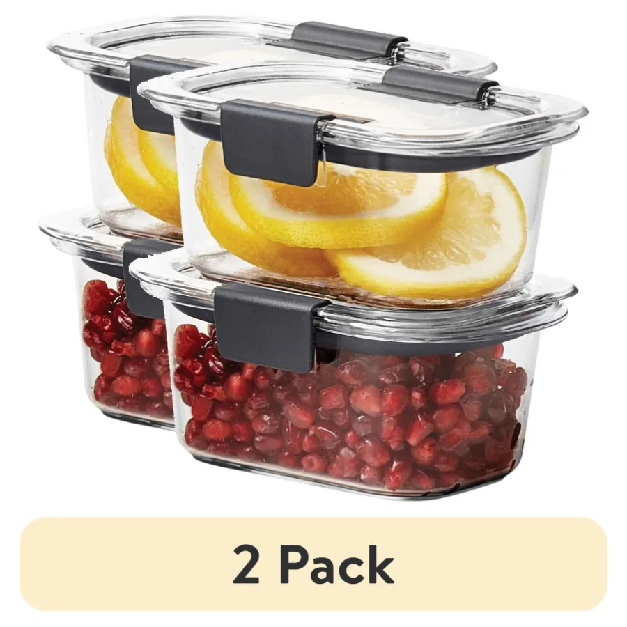 

2 pack Brilliance 1.3 Cup Stain-Proof Food Storage Container, Set of 2