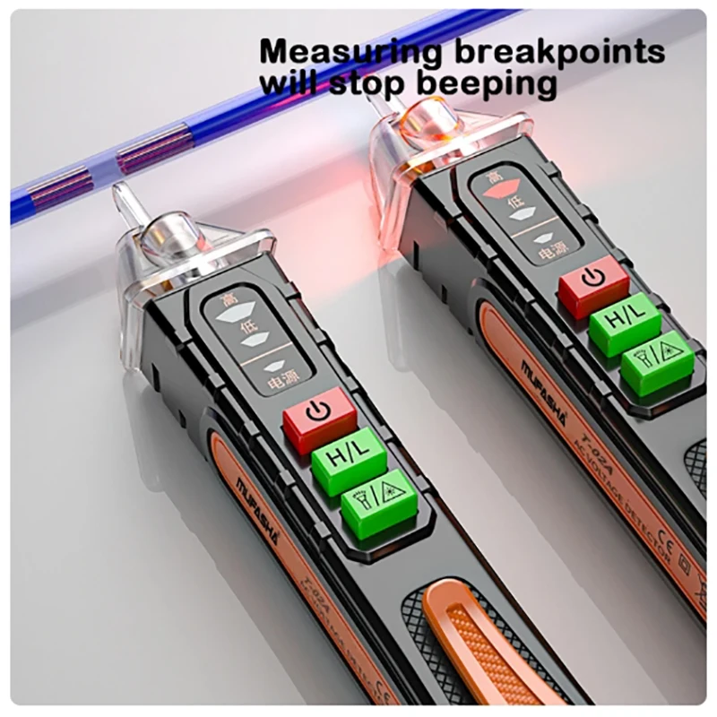 12-1000V Non-Contact Intelligent Voltage Detection Pen - Precise AC Voltage Tester With LED Display Screen, Laser Indicator