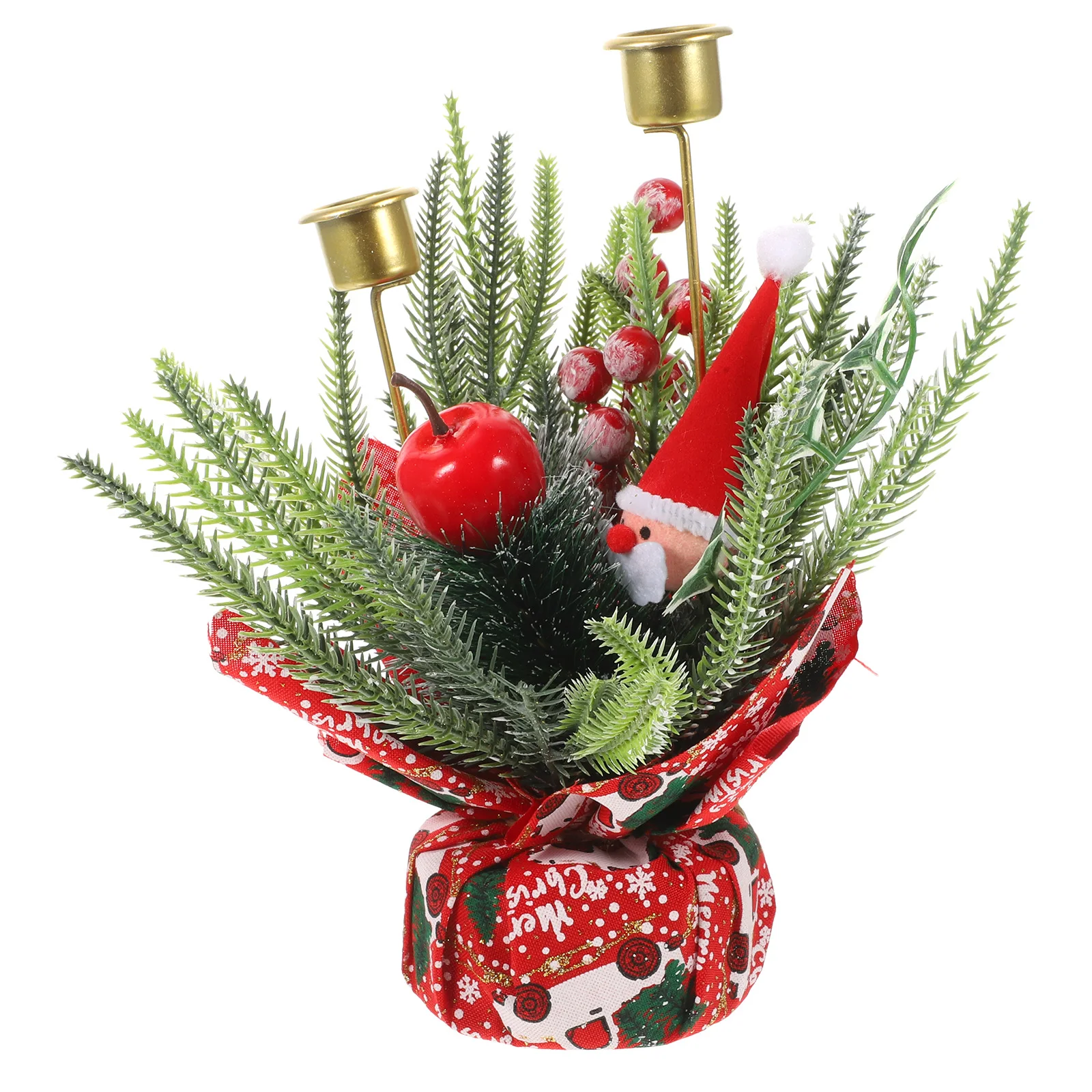 

Artificial Garland Candlestick Holders Centerpieces for Tables Desktop Candleholders Decor Iron Decoration Office