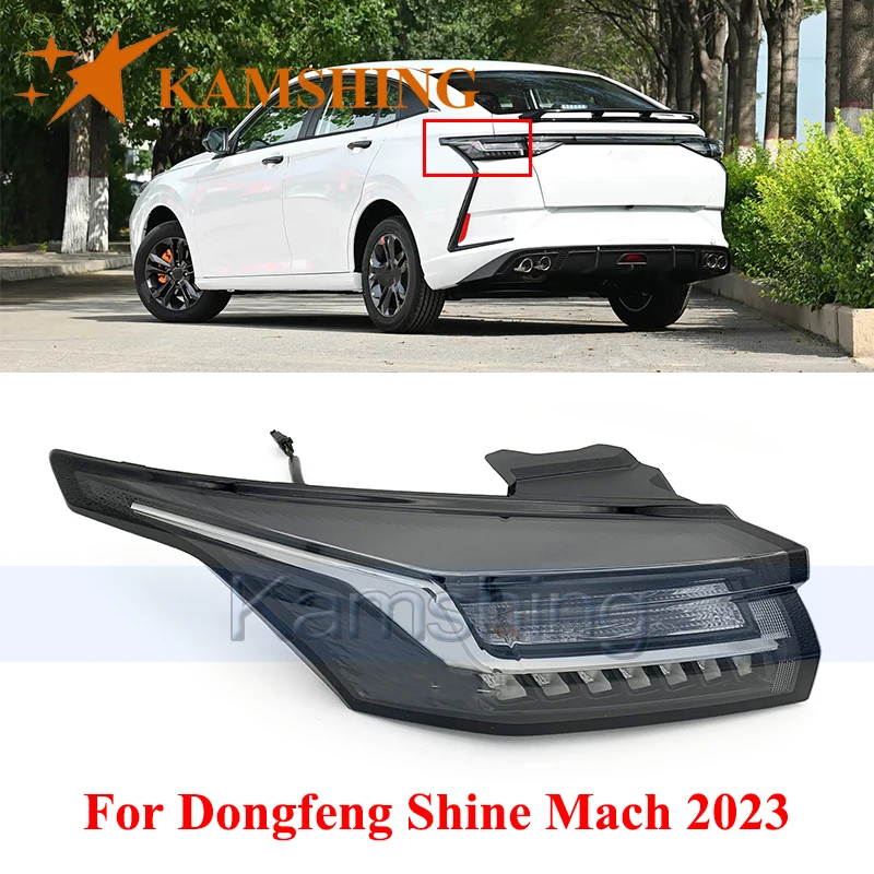 

Задний фонарь заднего бампера CAPQX для Dongfeng Shine Mach 2023, внешний задний фонарь, сигнальный фонарь, задний стоп-сигнал (низкая конфигурация)