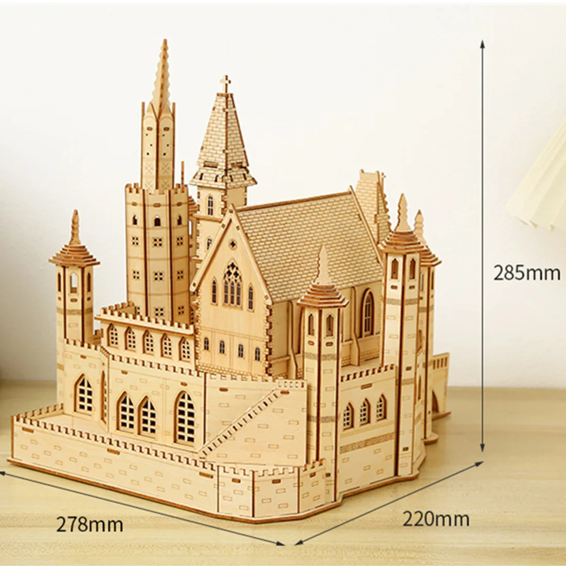 3D Puzzles Lost Castle Wooden Assembly Model Kit Handmade Toys model building kits wood DIY Assembly Jigsaw Toy for Kids Adults