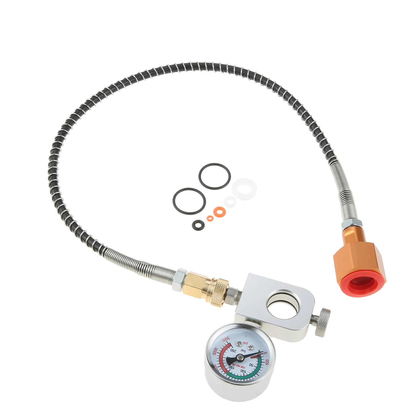 1PC CO2 Adapter High Pressure Hose With 3000PSI Pressure Gauge Fits For Exactly ART Sodastream DUO TERRA Models High‑Quality