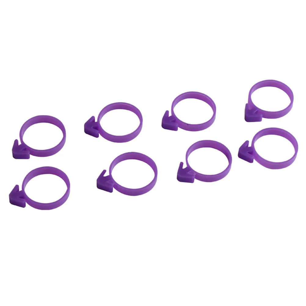 12Pcs Purple Silicone Cake Decorating Icing Bag Sealing Ring Piping Bag Tieback Reusable Eco Friendly Non Slip Secure Fit
