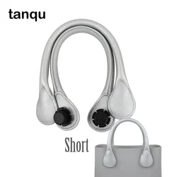 TANQU New Short PU Faux Leather Handle for Obag Colourful Handle for  Classic O Bag Women's Bags EVA Handbag