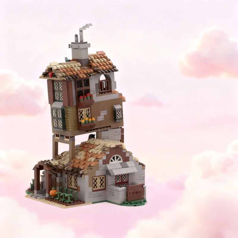 

1151pcs MOC The Burrow Castle Model Building Blocks Toy Architecture Assemble Christmas Gifts DIY Creative Brick Idea Education