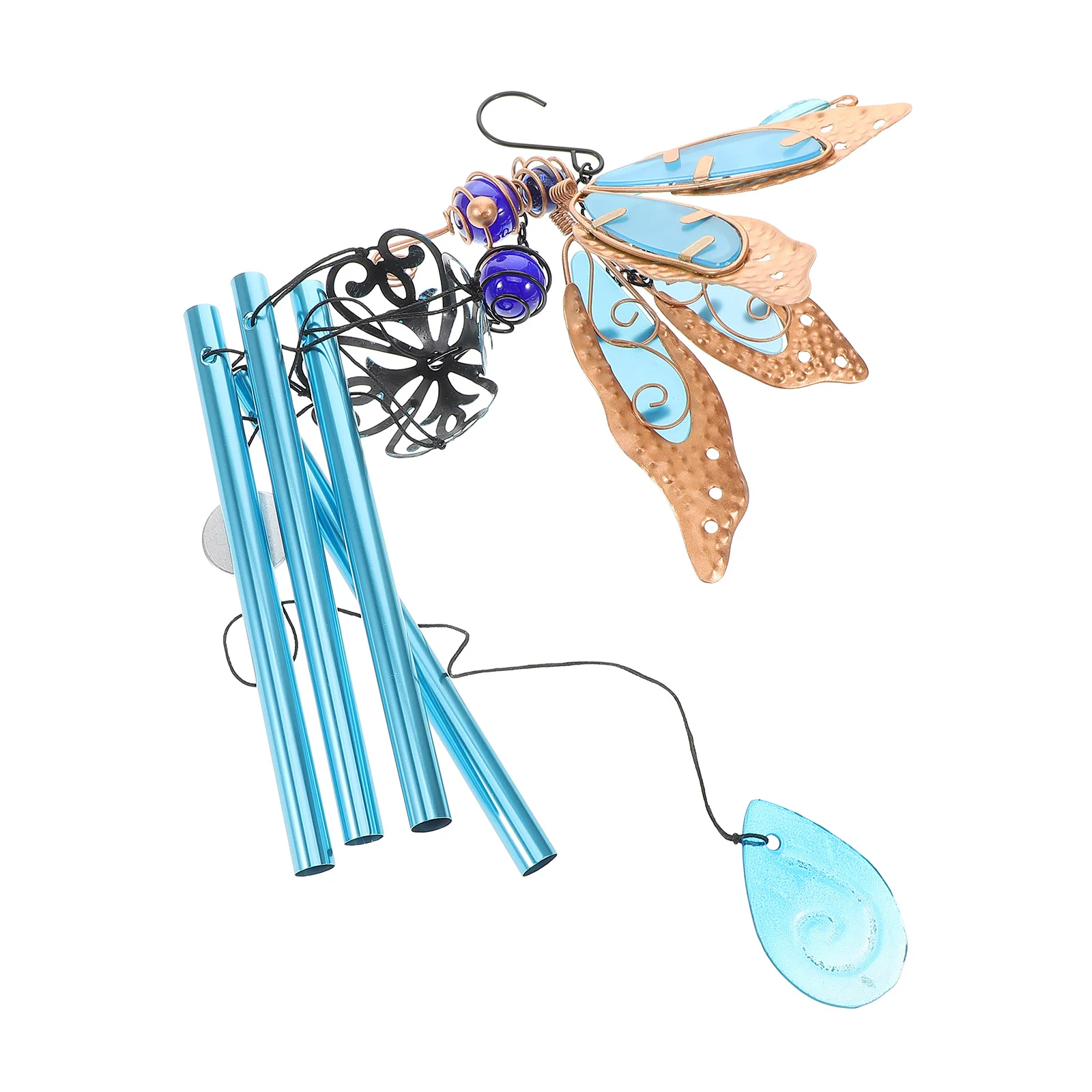 

1pcs Luminous Dragonfly Wind Chime Acrylic Glow In The Dark Outdoor Garden Decor Hanging Decoration For Porch Balcony Yard Home