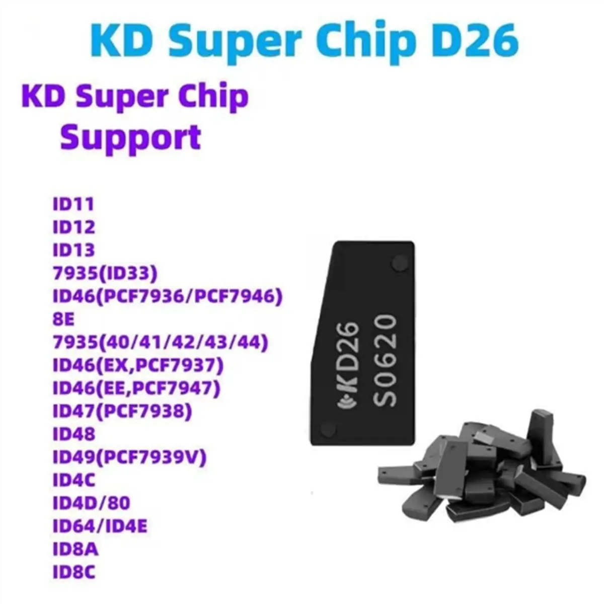 #02L (Black)5Pcs KEYDIY D26 Super Chip for KD-X2 KD-MAX KD-X4 Programming,Automotive Parts & Accessories 6