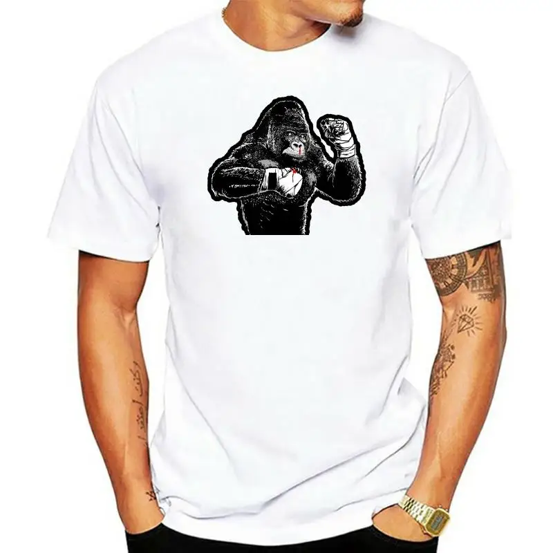 

BOXING GORILLIA Mashup Ship Dtg Mens Tops Tee T Shirt Tees Birthday Gift Tops T-Shirt