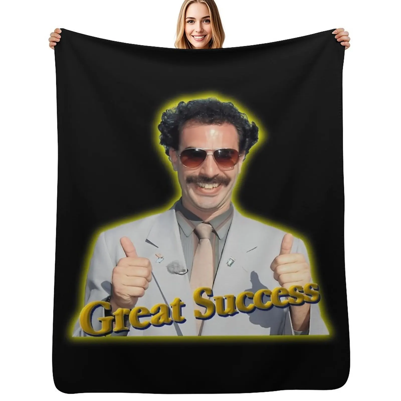 

Borat Great Success sticker Throw Blanket Decoratives Luxury Throw Decorative Sofa christmas decoration Blankets