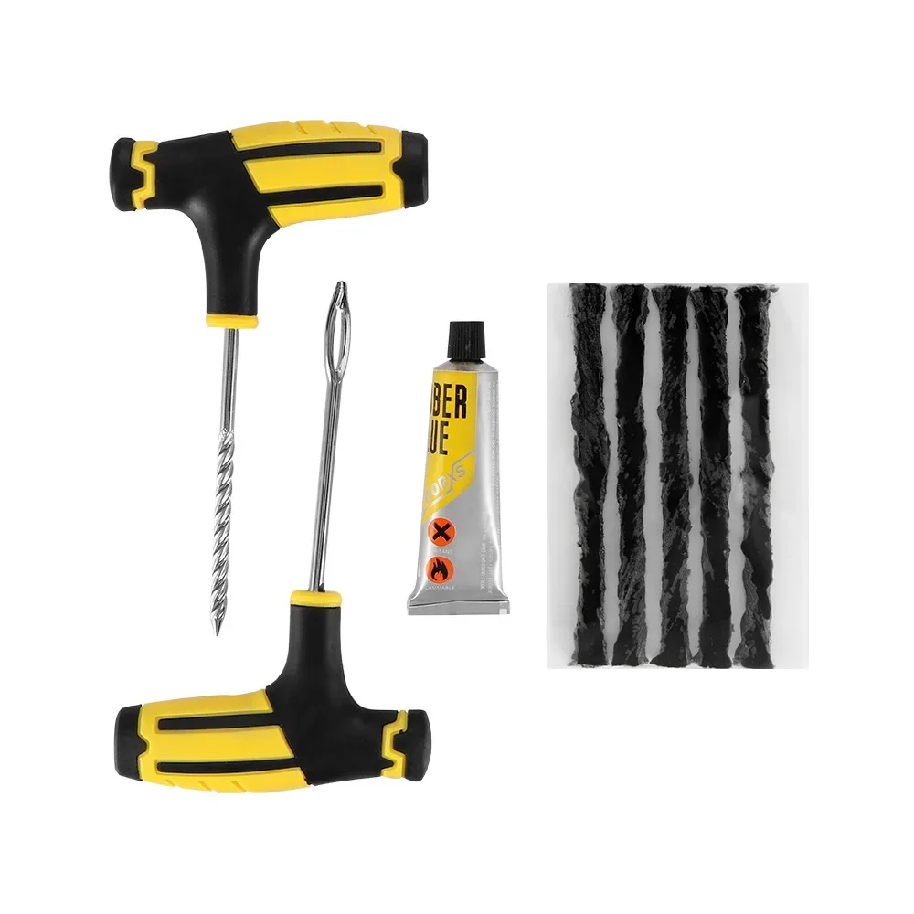 Latest Car Tire Repair Kit Puncture Plug Tools Tyre Puncture Bike Tubeless Tire Tyre Puncture Plug Garage Tools Repair Tool Kit