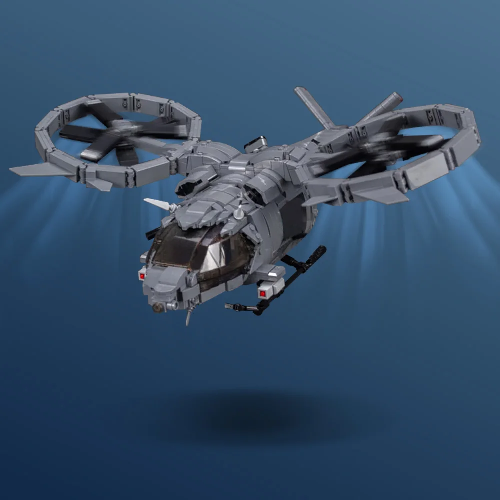 

MOC-188089 Helicopter Samson SA-2 Building Blocks Model Movie Avatar's Military Fighter DIY Bricks Assembled Toys Kids DIY Gifts