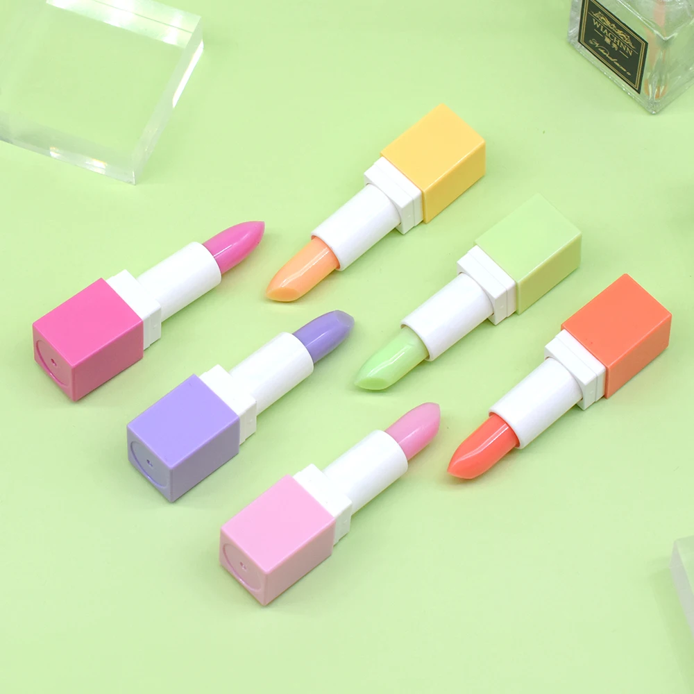 1Pcs Cute Cartoon Magic Lip Balm Moisturizing Color Changing Lipstick Nutritious Lips Care Woman Makeup