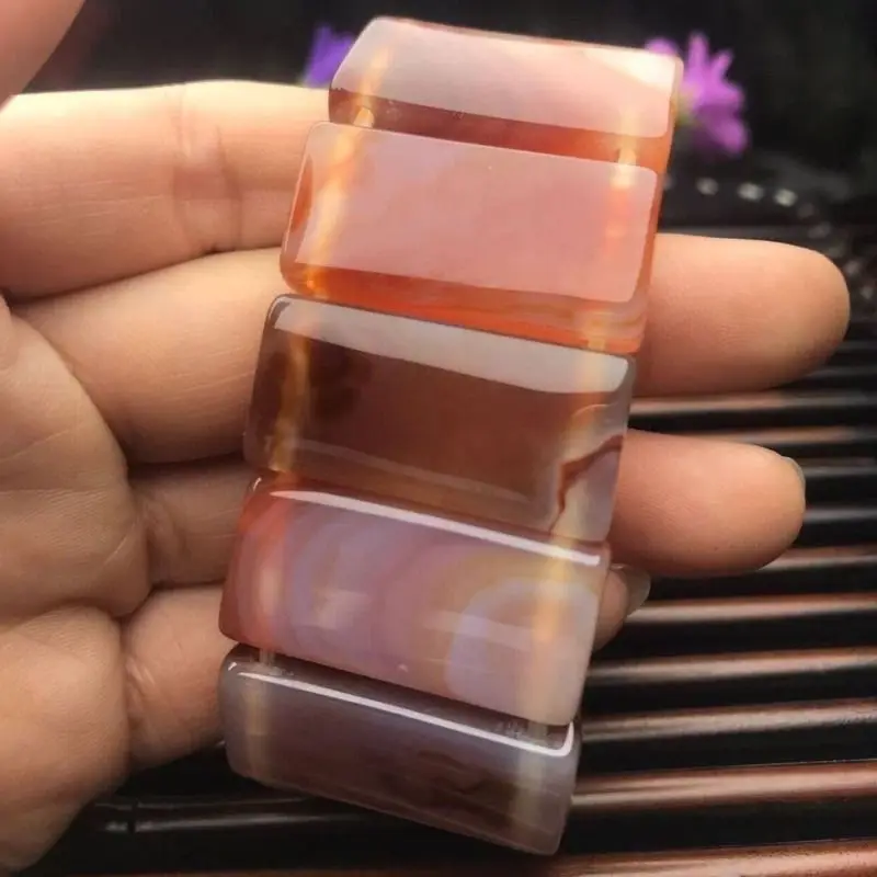 Exquisite High Ice Agate Bracelet Strip Design Jewelry
