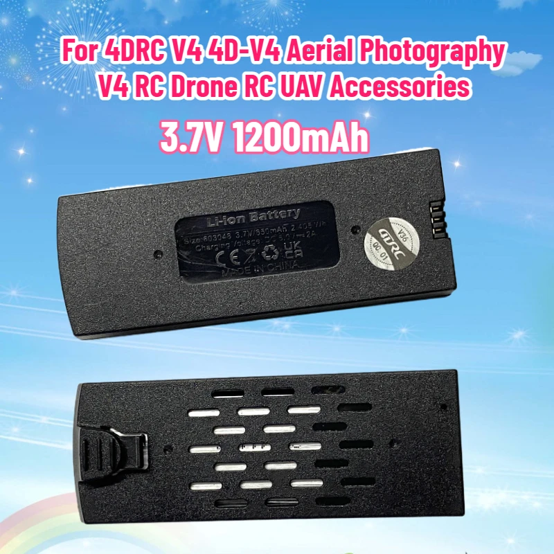 

Drone Battery 3.7V 1200mAh Lithium Battery For 4DRC V4 4D-V4 Aerial Photography V4 RC Drone RC UAV Accessories 3.7V Battery Part