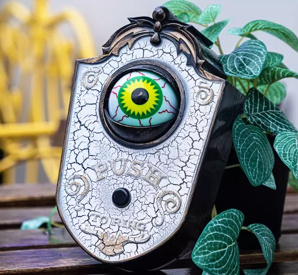 

Halloween One Eyed Light-Emitting Doorbell Haunted Decoration Horror Prop Ghost Festival Toy Bar Glow Horror Sound Fright Gift