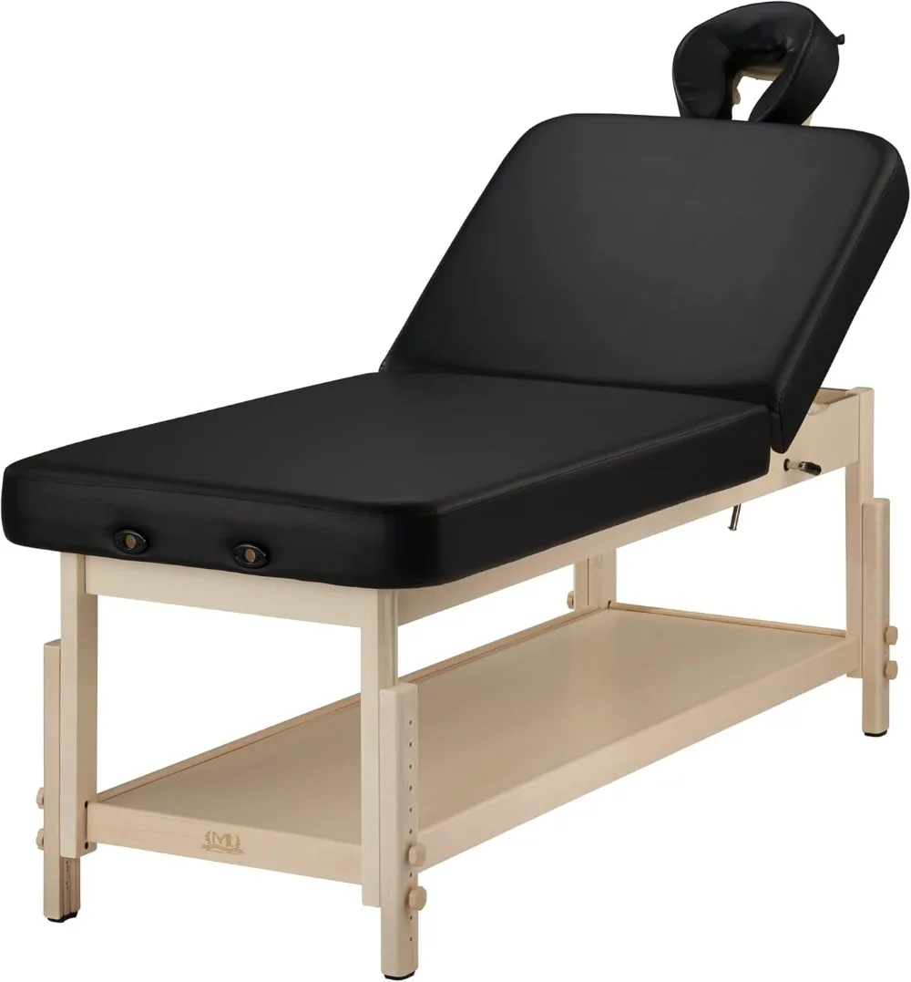 Mesa de masaje estacionaria inclinable de 30 ", salón de belleza, tatuaje médico, Spa, tratamiento clínico Facial, camas de Terapia Física estética