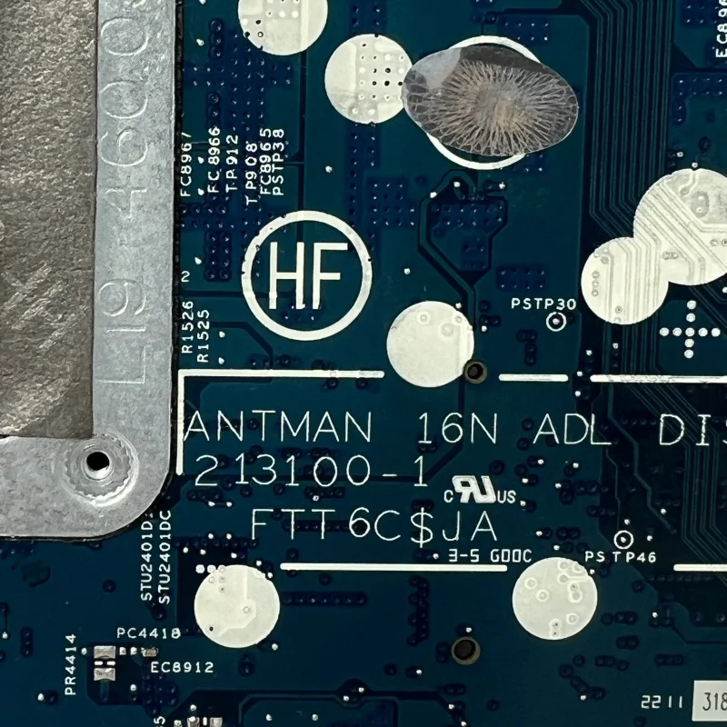 

CN-0MYDYK CN-0FD3D2 с процессором SRLD6 I7-1260P 213100-1 для DELL Inspiron 16 7620, материнская плата для ноутбука GN18-S5-A1 MX550, 100% протестировано, ОК