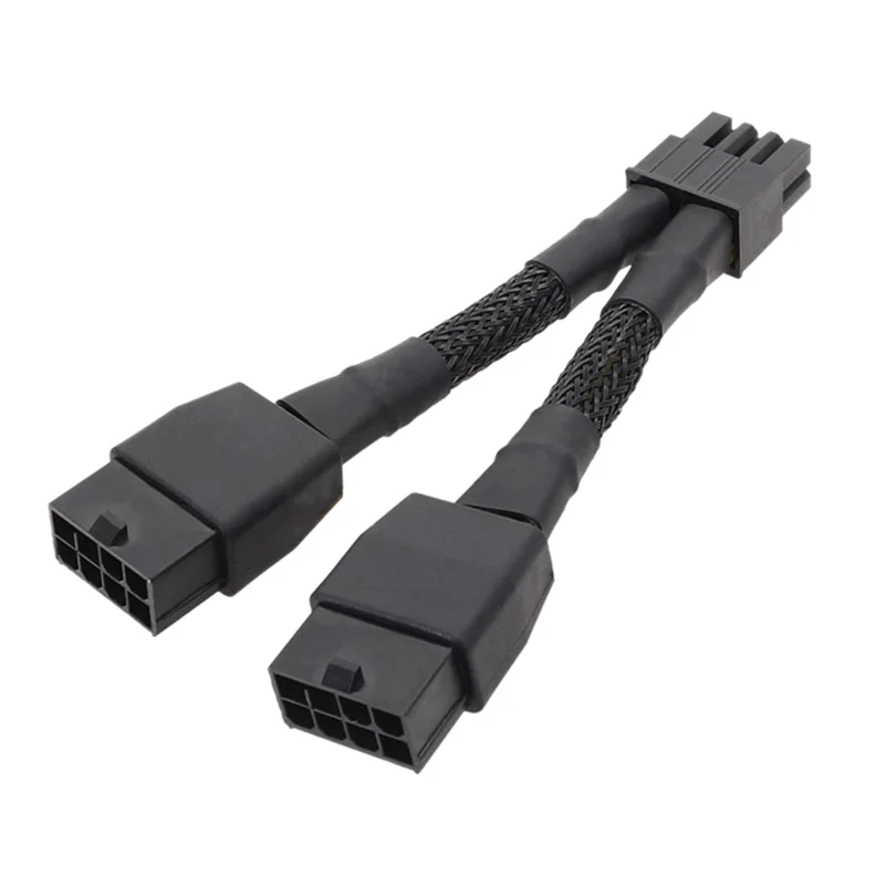 Dual 8Pin to 8Pin Power Cable Graphics Card Power Cord Cable for NVIDIA TESLA K80/M40/P100/V1 GPU 10cm, B