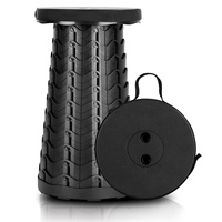 Retractable Folding Stool,Portable Collapsible Telescoping Camping Stool for Adults for Outdoor Fishing Hiking Gardening BBQ