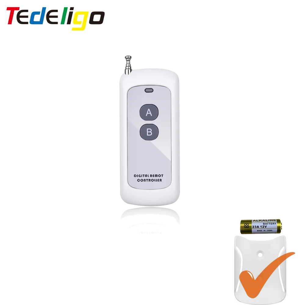 433Mhz Remote Control Learning Code 1527 RF Module Wireless 2/4/6/8 Button Antenna Reach 1000m Long Range Door Opener no clone