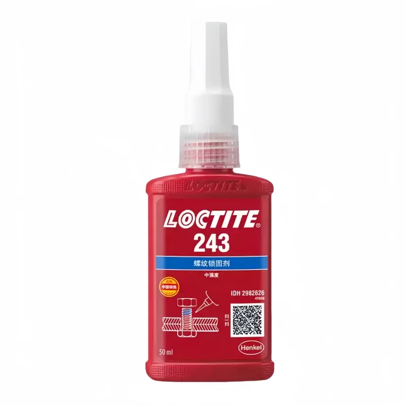 100% officiële originele Loctite 243 222 242 262 263 271 272 277 290 schroefdraadborging anaërobe lijm 50 ml schroefbevestiging schroeflijm