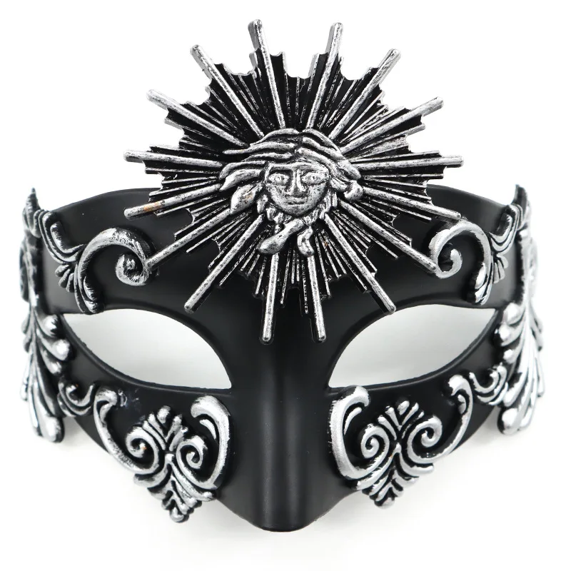 Masquerade cosplay máscara de plástico meia face homem feminino punk carnaval dia das bruxas adereços máscara de dança