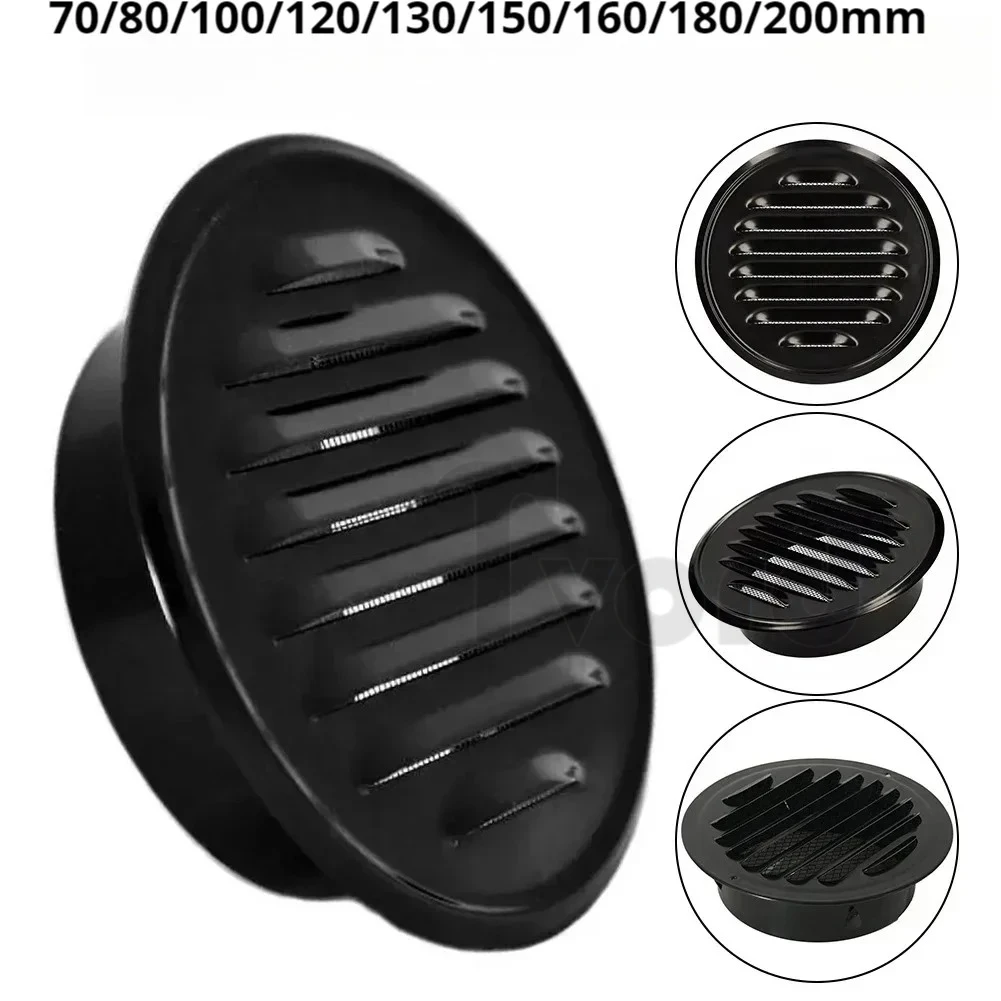 

Stainless Steel 70-200mm Exterior Wall Air Outlet Vent Grille Round Duct Cap Air Ventilation Cover Hole Plug Ventilation System