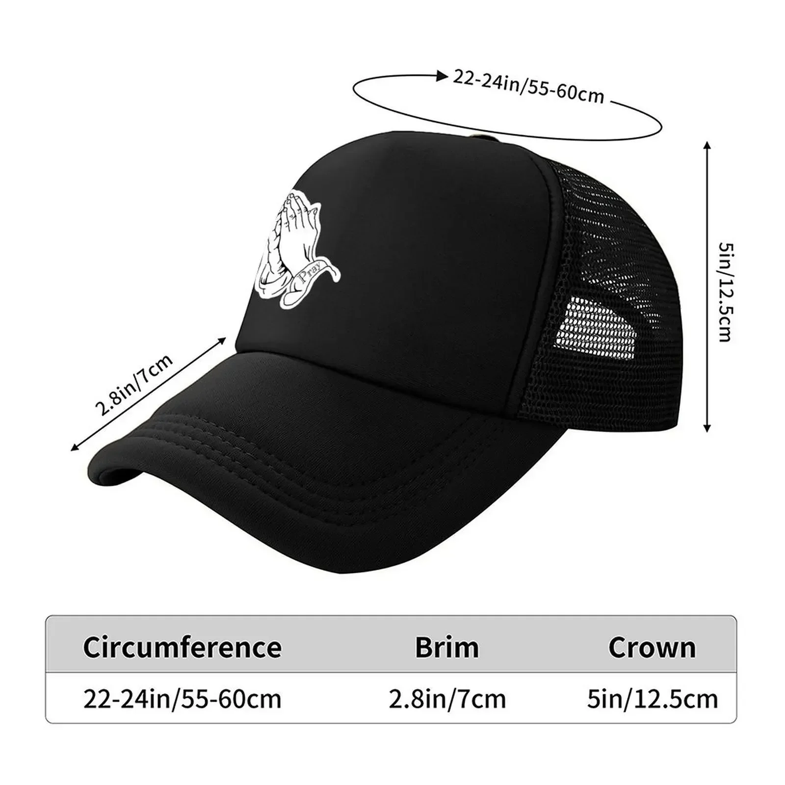 New Praying Hands Baseball Cap sun hat Rave Kids Hat Unique hats Girl'S Hats Men's
