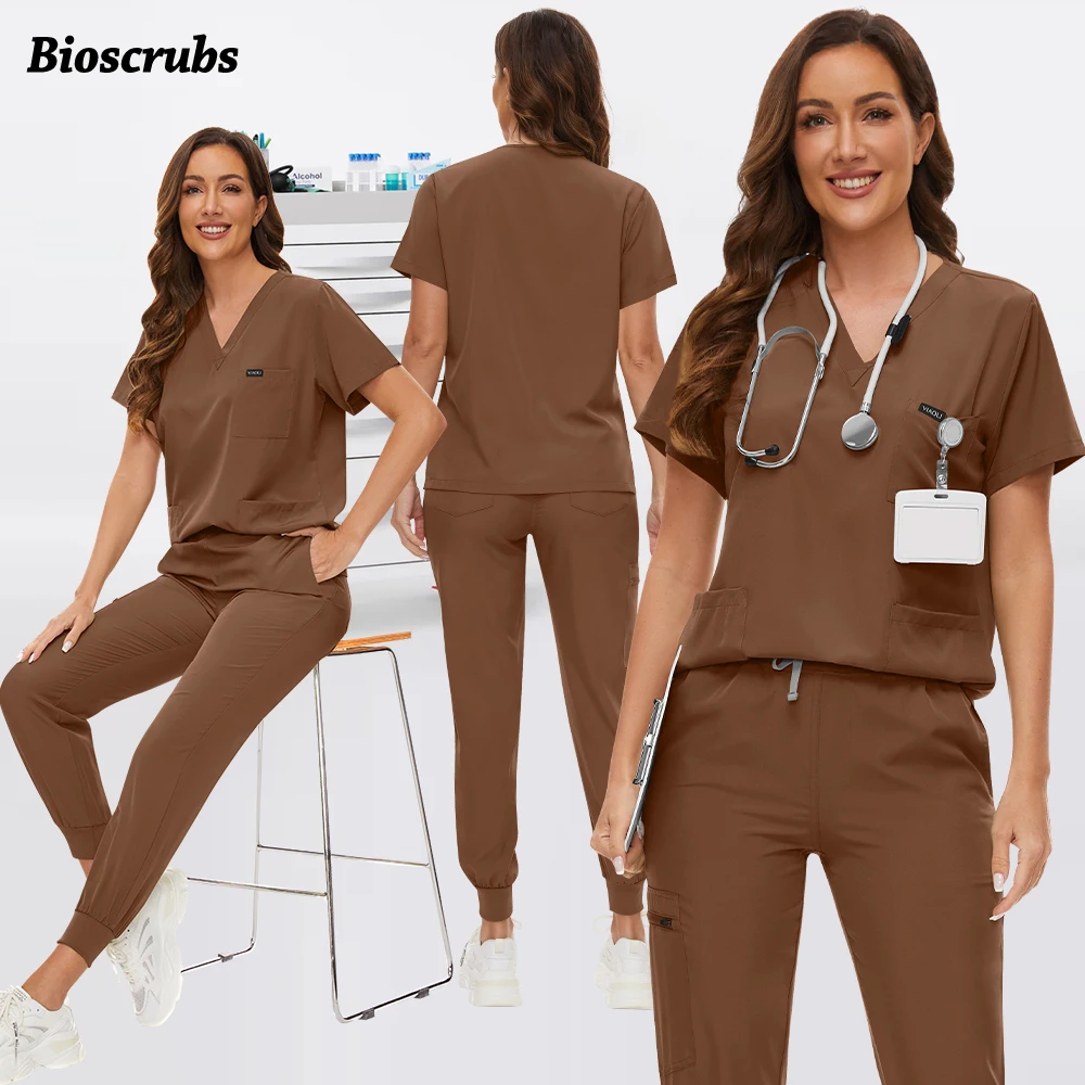 คลินิกทันตกรรมเภสัชกรทํางานทางการแพทย์ศัลยกรรมชุดพยาบาลขัดชุด Unisex Breathable โรงพยาบาลเครื่องแบบ Top กางเกง