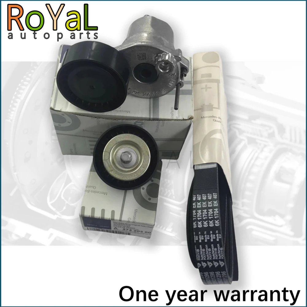 

For Mercedes-Benz C200 GLK300 E260 R300 ML350 Tensioner Pulley Transition Pulley Generator Belt