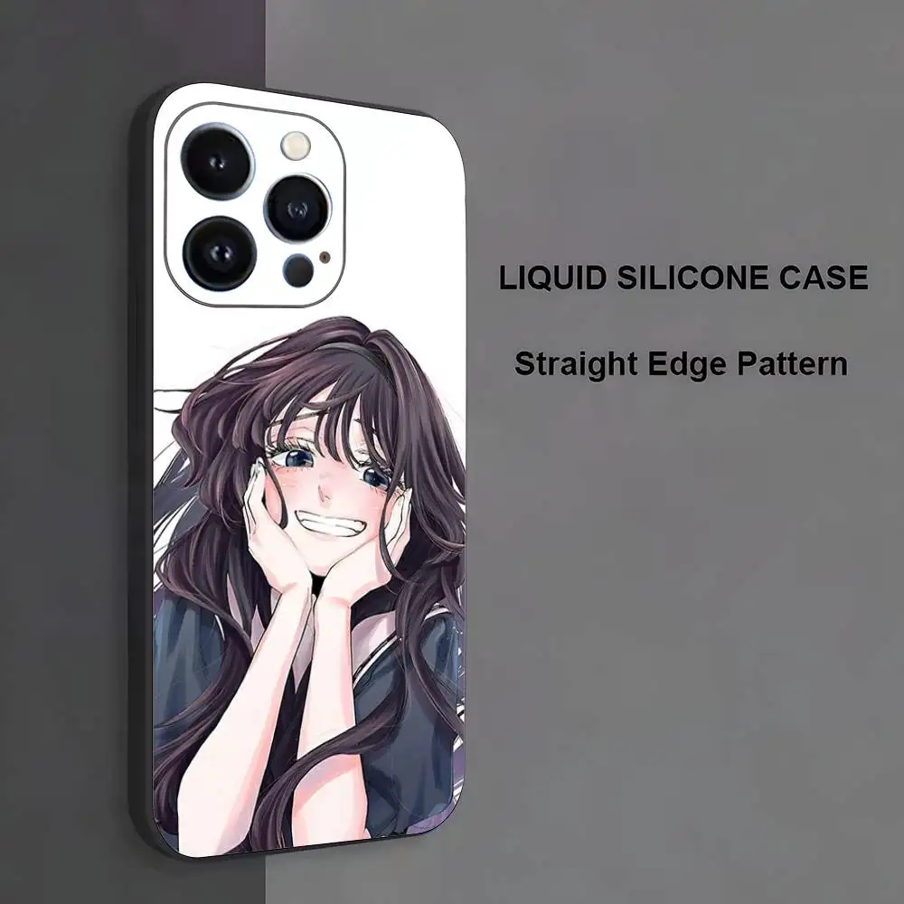 حافظة هاتف K-Kaoru Hana Wa Rin To Saku لهاتف iPhone 17,16,15,14,13,12,11,Pro Max,XS,X,XR,SE,Mini,8,7,غطاء أسود من السيليكون الناعم