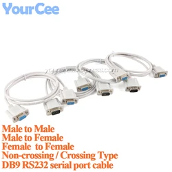 New Serial Null Modem Cable DB9F to DB9F Female to Female DB9 Connector RS232 to RS-232 HDPE Insulation Design UL Standard