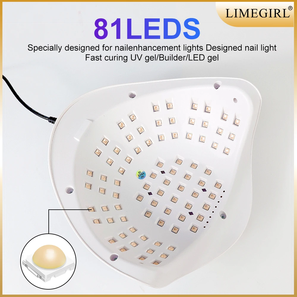 SUN X26MAX 81LED UV-lamp voor het drogen van nagels Snelle uitharding Alle gelnagellak Professionele krachtige UV-lichtdroger Manicure Salon