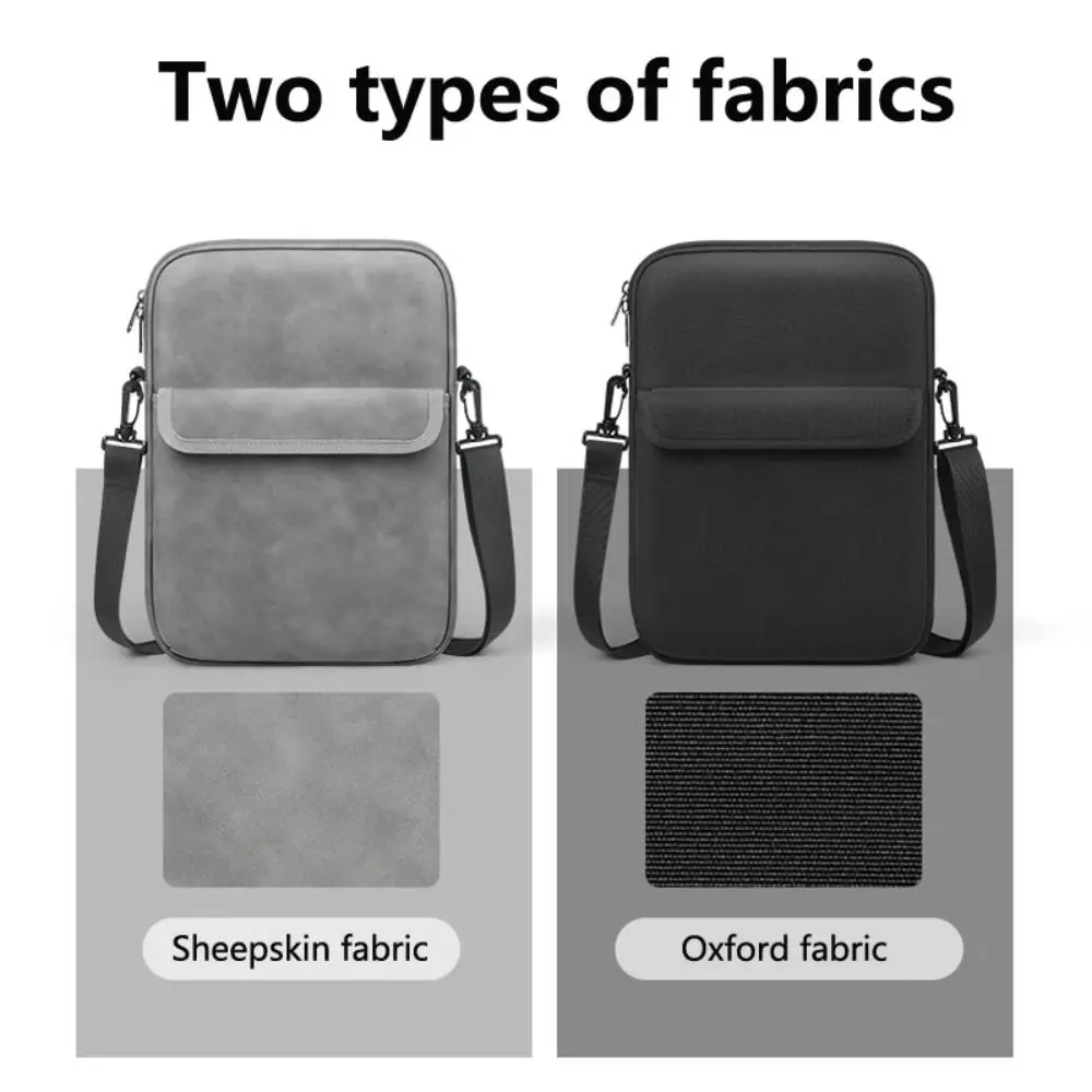 Universal 11-13inch Tablet Case Adjustable with Shoulder Strap Laptop Sleeve Case Nappa Leather Waterproof Laptop Shoulder Bag