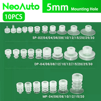 10PCS Pneumatic Silicone Sucker Small Head Suction Cup 5mm Mounting Hole SP DP20 for Injection Molding Machine Manipulator Parts