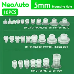 10PCS Pneumatic Silicone Sucker Small Head Suction Cup 5mm Mounting Hole SP DP20 for Injection Molding Machine Manipulator Parts