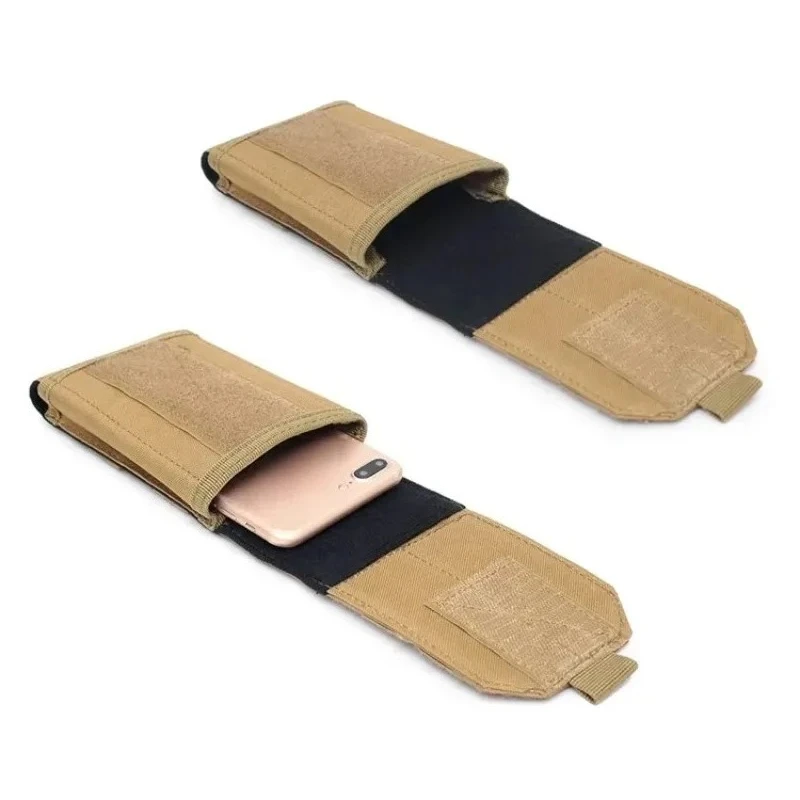 Kantong Ponsel Molle Olahraga Luar Ruangan Tas Pinggang Kecil Taktis EDC Tempat Ponsel Tahan Air Tahan Aus Tempat Ponsel Mag Holster