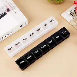 New Hot Premium Weekly Portable Cases 7 Grids 7 Day Pill Organizer Storage Box Container Travel for Medicine Vitamins Fish Oils