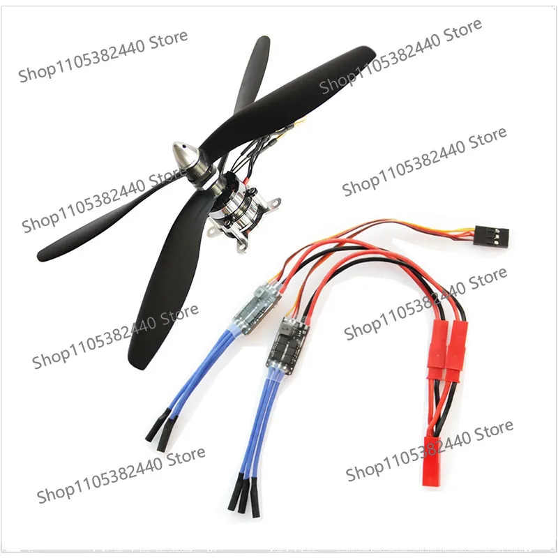 KV1500 Coaxial Counter-Rotating Brushless Motor 32g, Dual-Prop Torque-Free Motor for F3P RC Plane