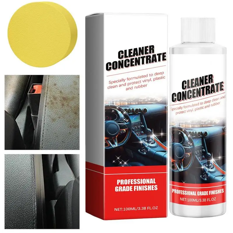 

Trim Restorer Car Refreshing Coating Agent Kit Interior And Component Cleaner Vehicle Scratch Removal With Sponge For Car