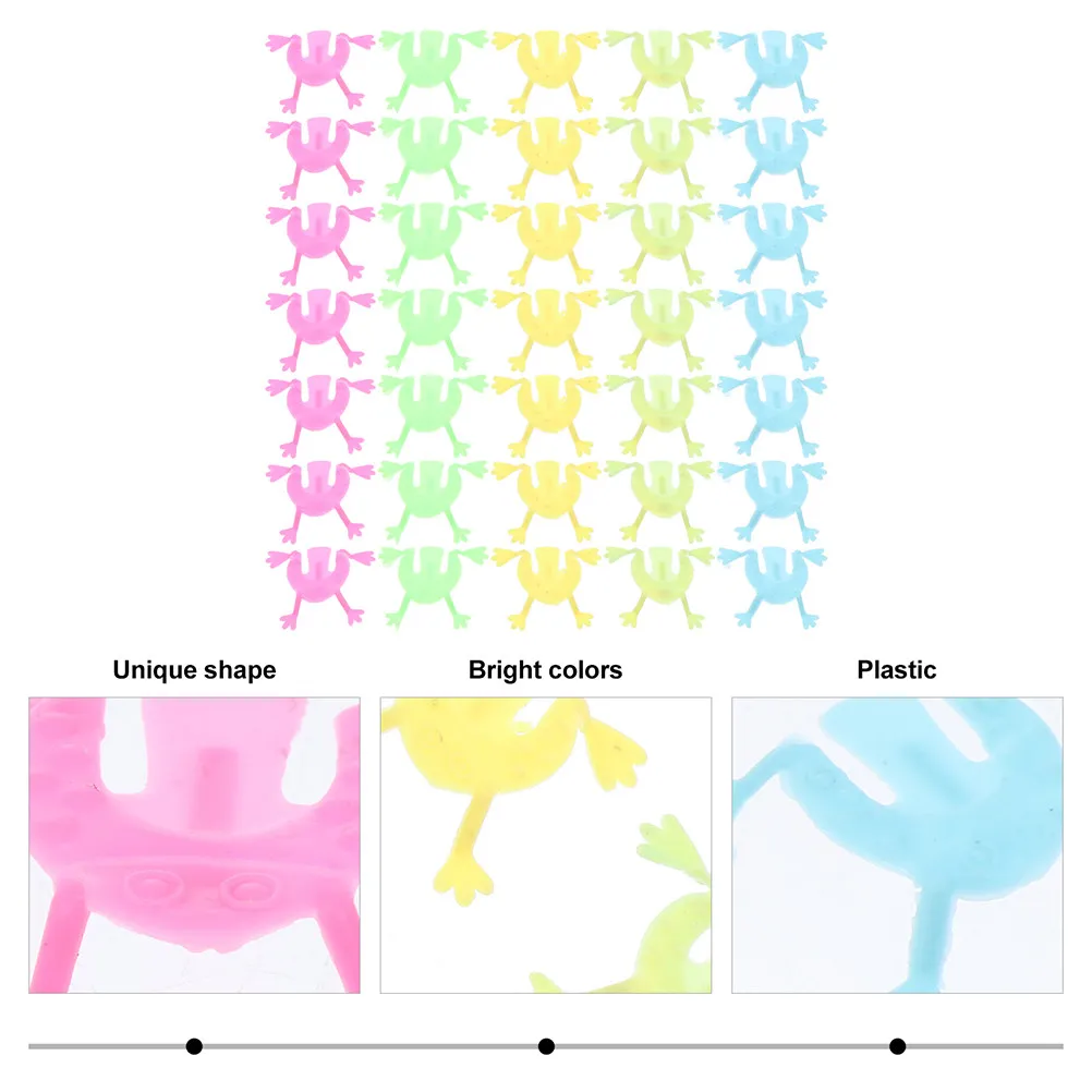 

140Pcs Jumping Frogs Plastic Mini Novelty Bouncing Finger Pressing Game Party Favors Educational Kids Outdoor Indoor Play