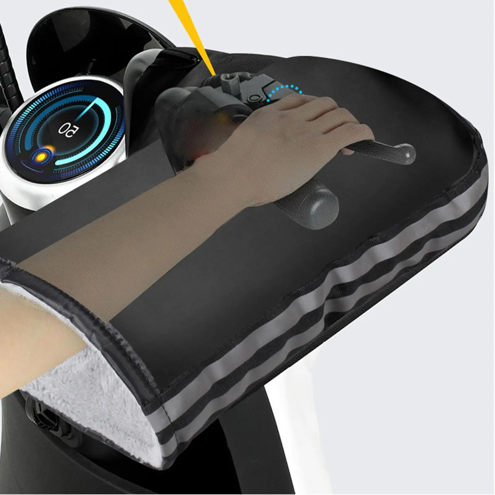 

Перчатки на руль, теплые ветрозащитные изолированные перчатки, водонепроницаемые муфты для рук для езды на мотоцикле, горного велосипеда, шоссейного велосипеда, электровелосипеда