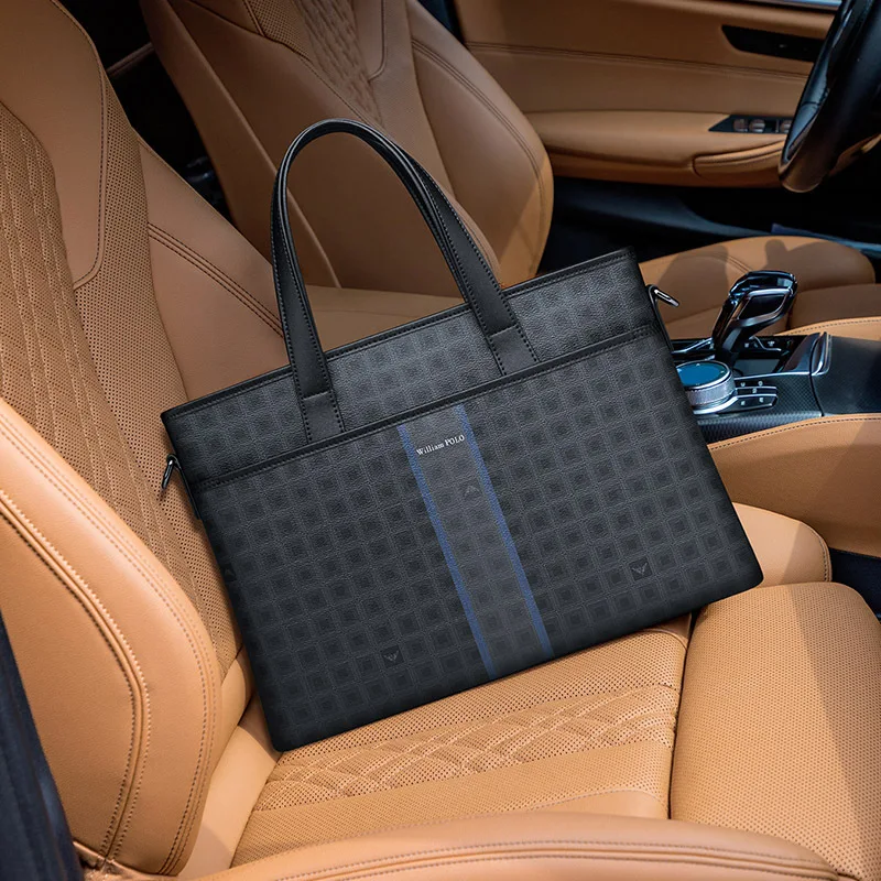 Me's Briefcase Hadbag Busiess Laptop Versatile Casual Sigle Shoulder Crossbody Messenger Bag Luxury Brand Man Bag Leather For