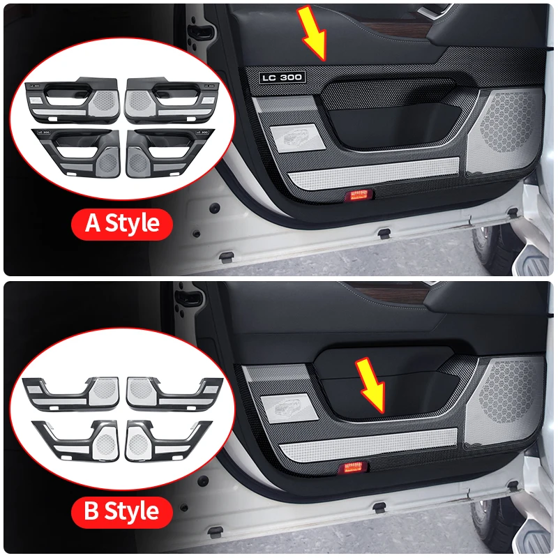 

For 2021 2022 2023 2024Toyota Land Cruiser 300 Car Door Protective Cover Speaker Cover LC300 FJ300 Interior Upgraded Accessories